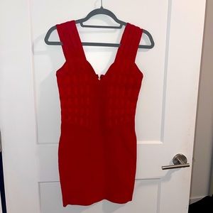 Guess Size S Mini Red Bandage dress